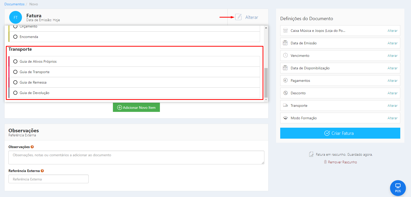 Como Emitir Um Documento De Transporte Cegid Vendus